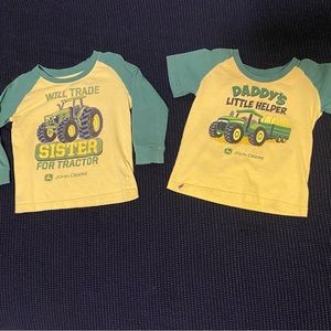 John Deere Shirts Set of 2. Toddler Size 2T